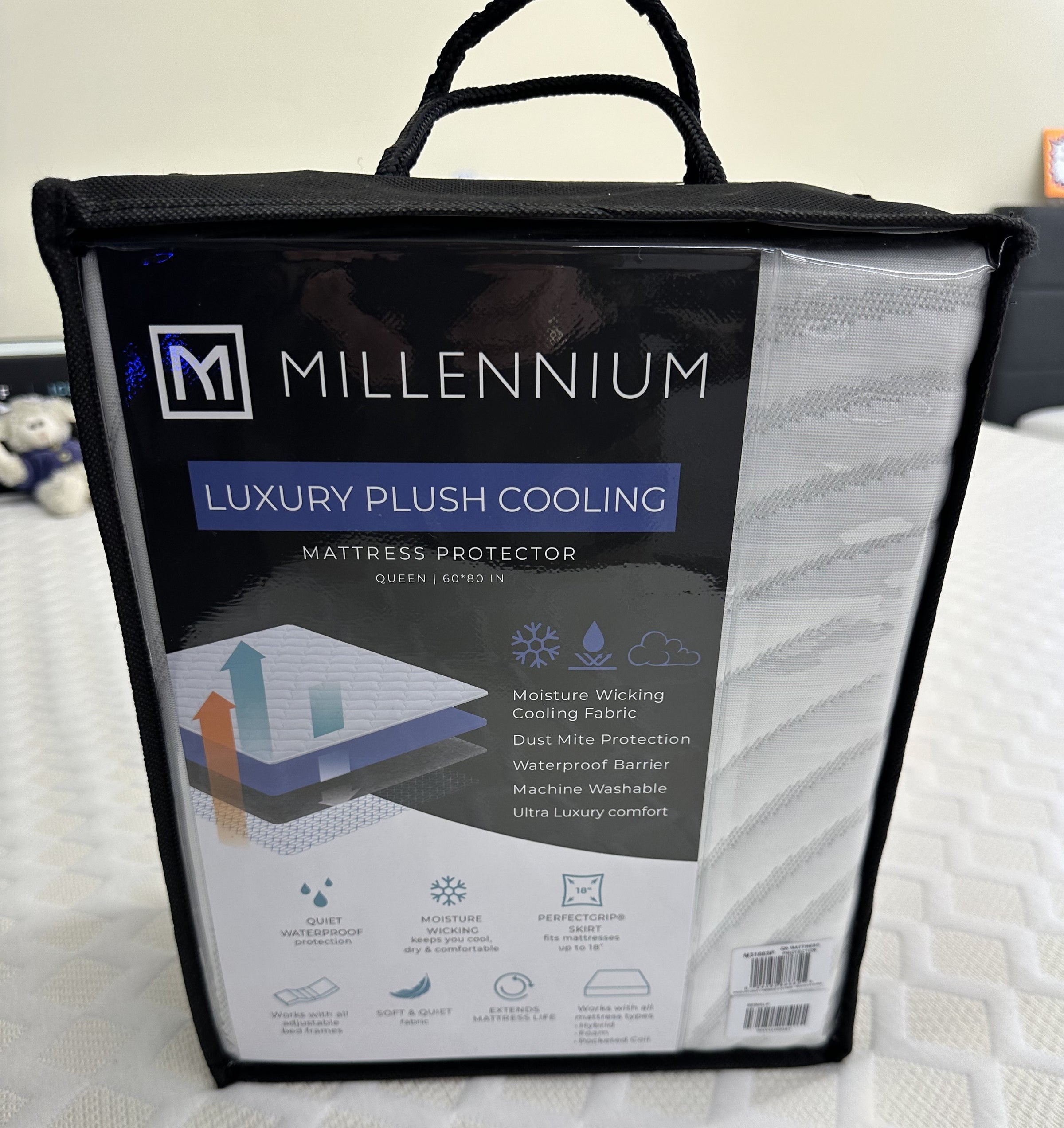 Millennium Luxury Plush Cooling Mattress Protector Full M31002